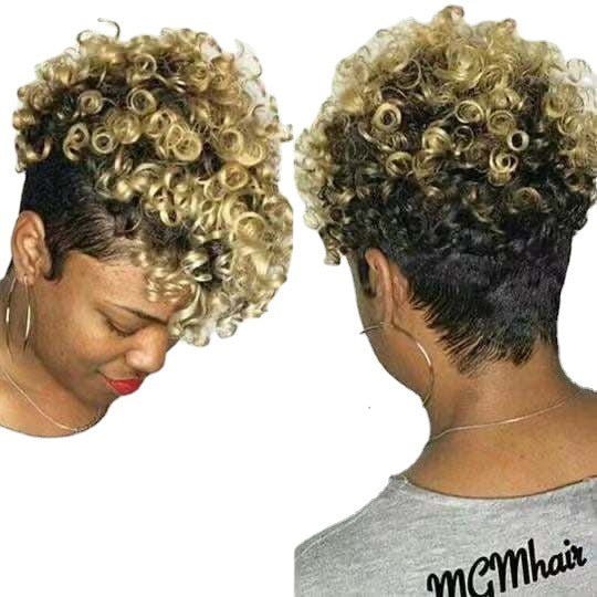 Women's Simple Rolls Short Synthetic Wigs