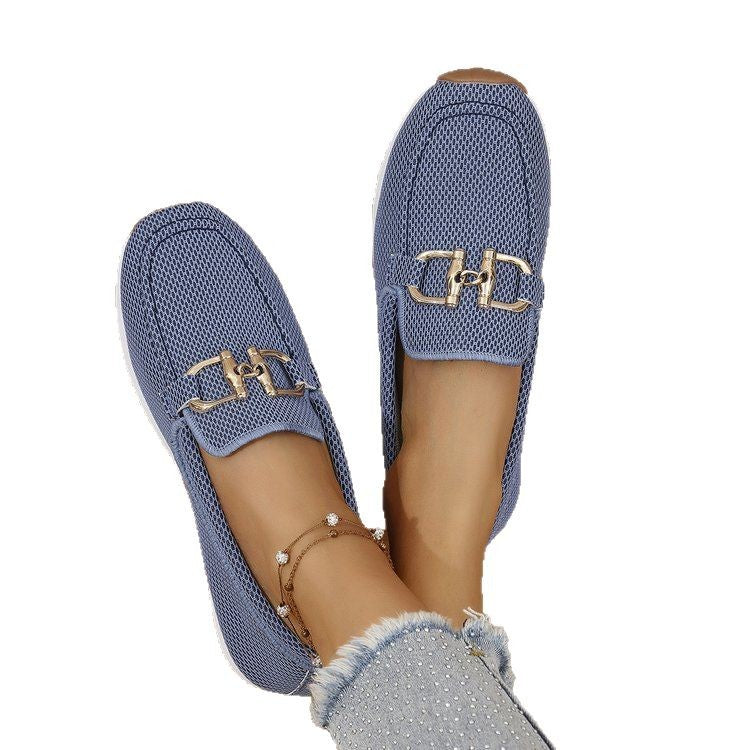 Women's All-match Casual Solid Color Flat Simple Sneaker
