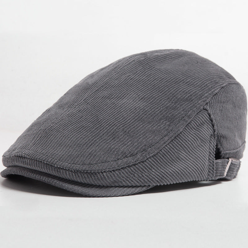 Autumn and Winter Corduroy Hat Set