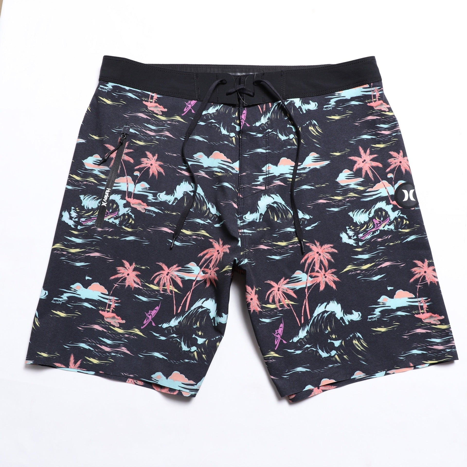 Men's Korean High Waist Wide Leg Relaxed Fit Polyester Pants