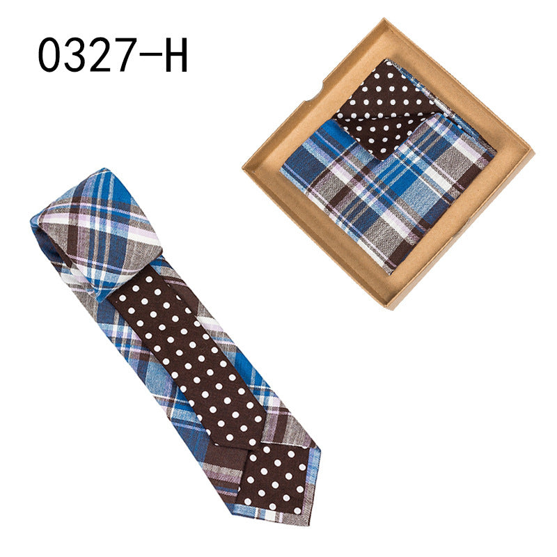 Men's Cotton Floral Tie & Pocket Square Set