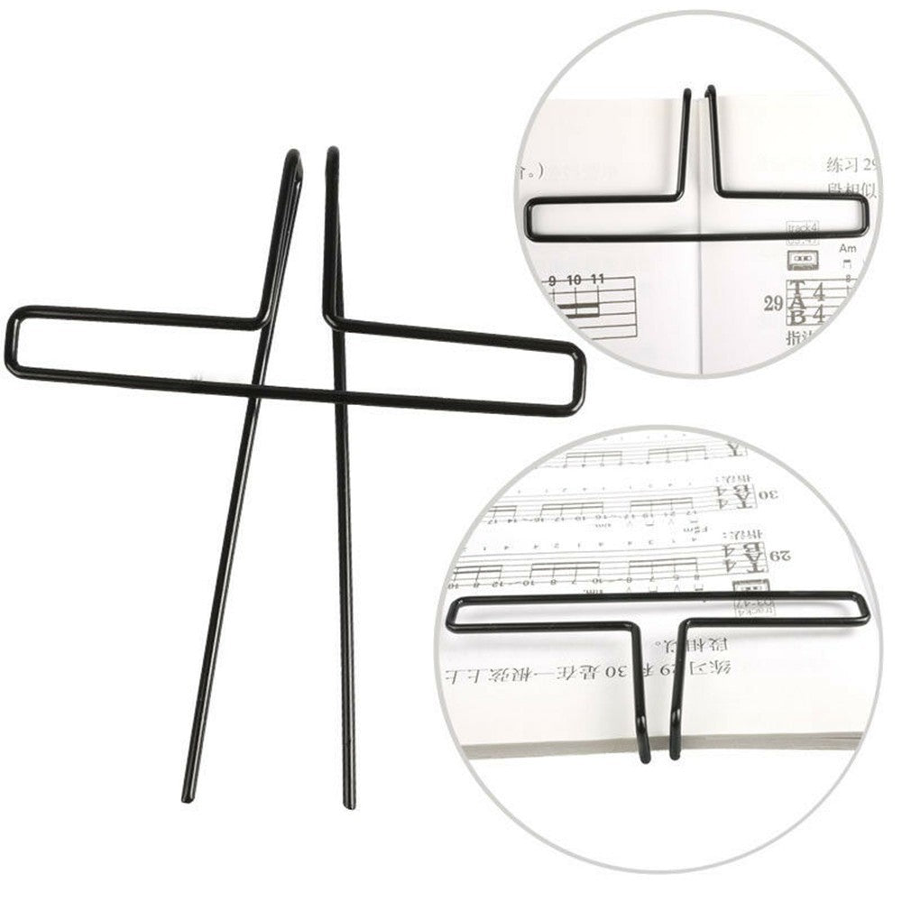 Metal Guitar Piano Violin Cello Flute Musical Instrument Steel Plated High Strength Music Book Holder