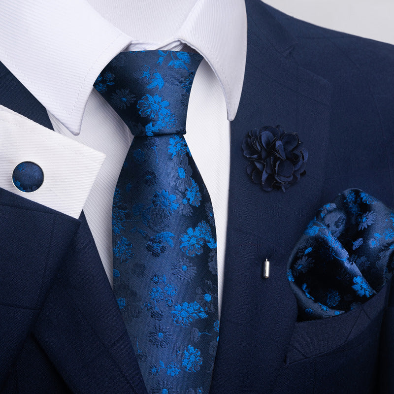 Men's Tie and Suit Pocket Square Set