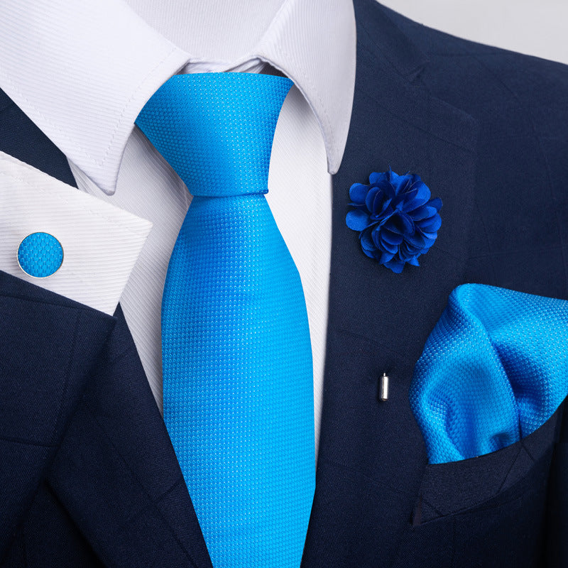 Men's Tie and Suit Pocket Square Set