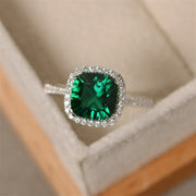 Emerald Cut Women's Alloy Ring Engagement Slim Fit Chic