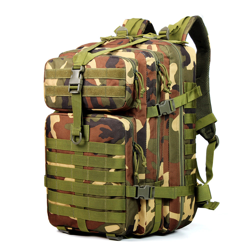 Unisex Oxford Fabric Camouflage Tactical Backpack 55L