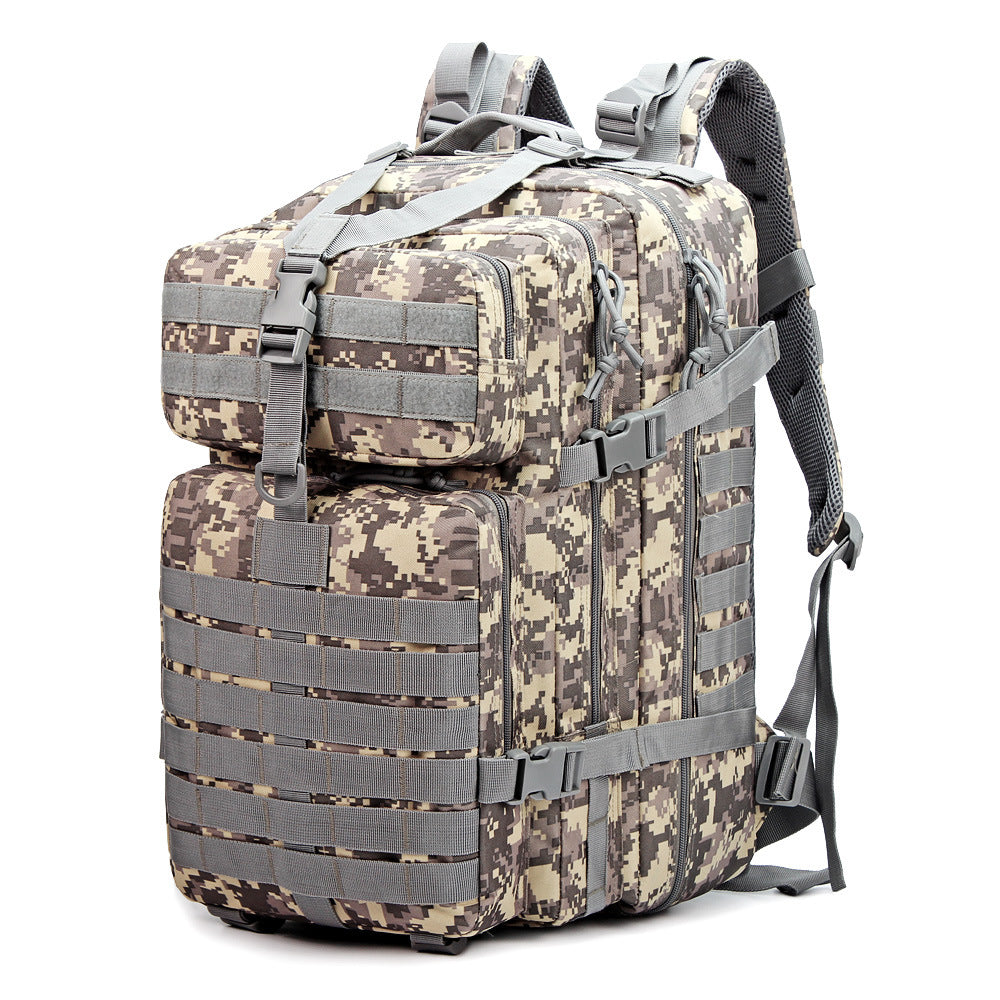 Unisex Oxford Fabric Camouflage Tactical Backpack 55L
