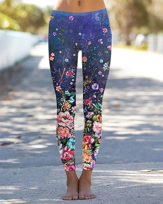 Women’s 3D Pattern Loose Yoga Pants – Temperament Commute Style