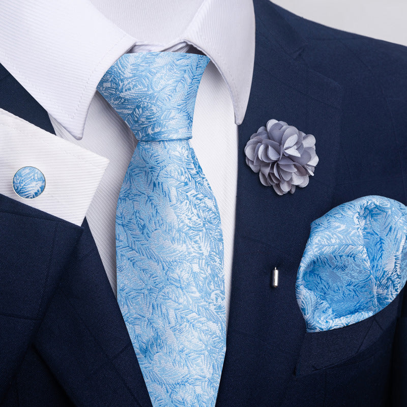 Men's Tie and Suit Pocket Square Set