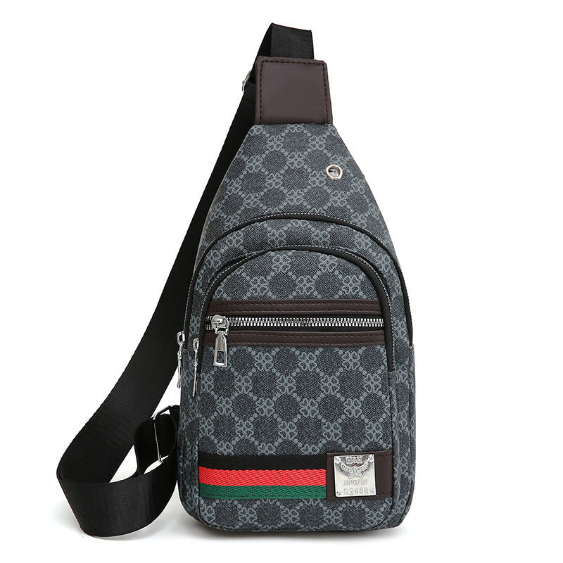 Men's PU Waterproof Slim Crossbody Bag Urban Style