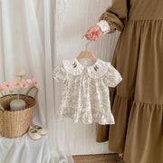 Floral Newborn Outing Dress – Baby Girl Party Dress Outfit