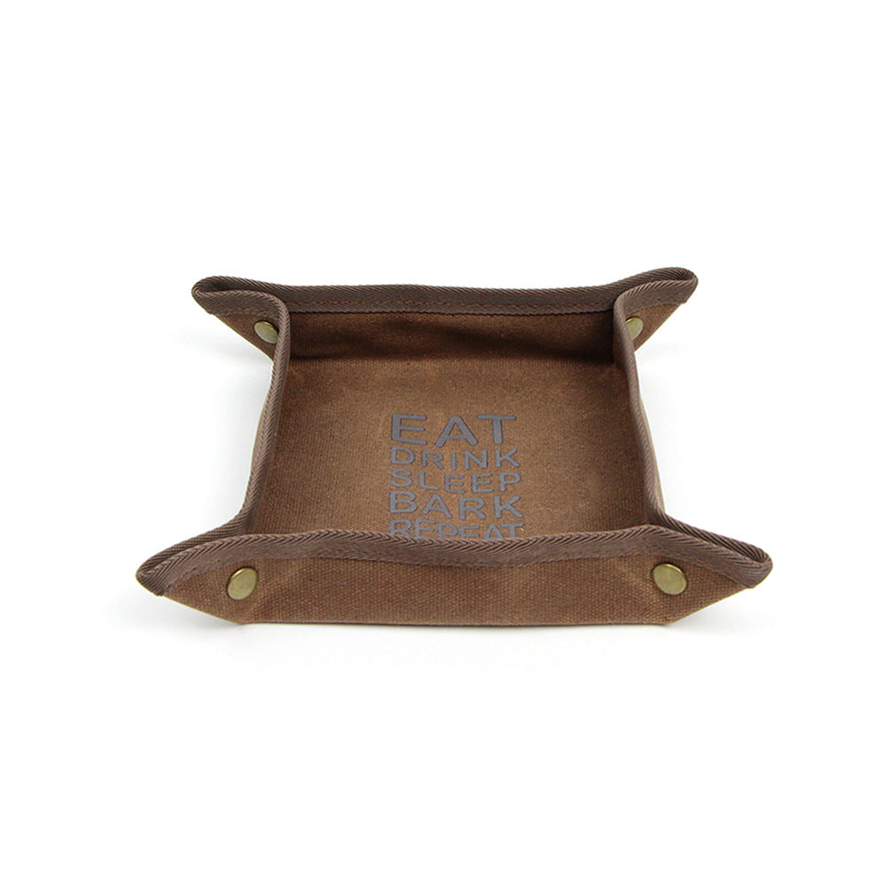 Foldable Canvas Easy To Clean Pet Portable Food Bowl