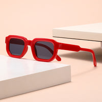 Red Frame Black And Grey Lens