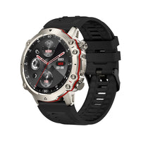 Gold Black Rubber Strap