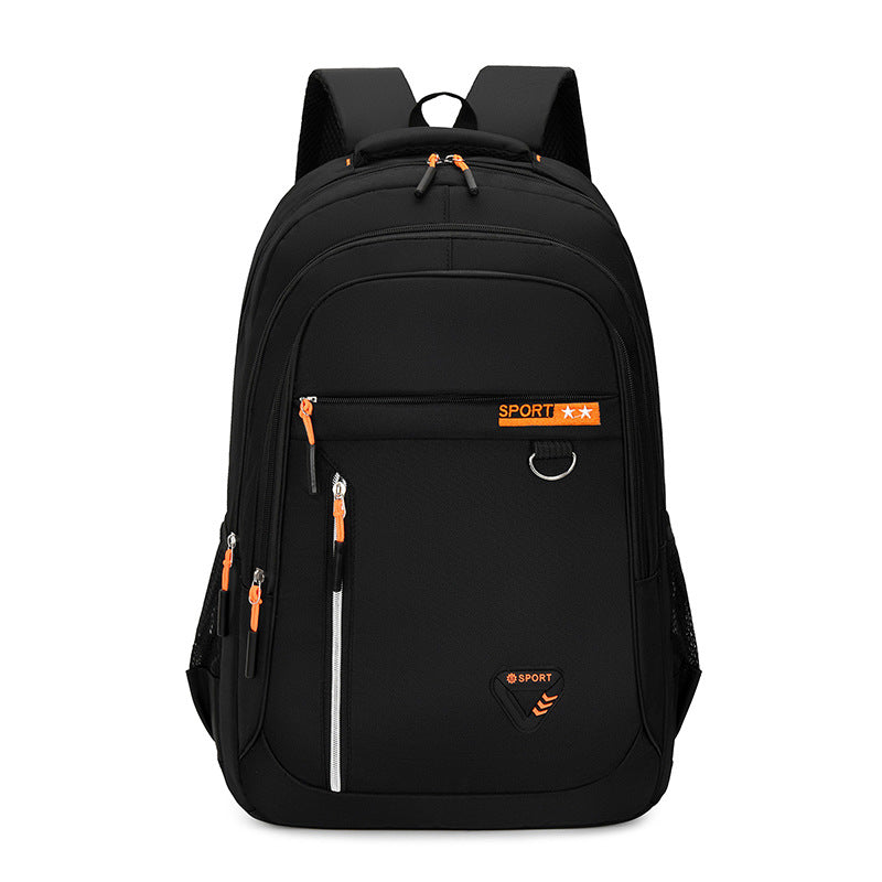 Men's Oxford Cloth Backpack Letters Pattern Large Capacity