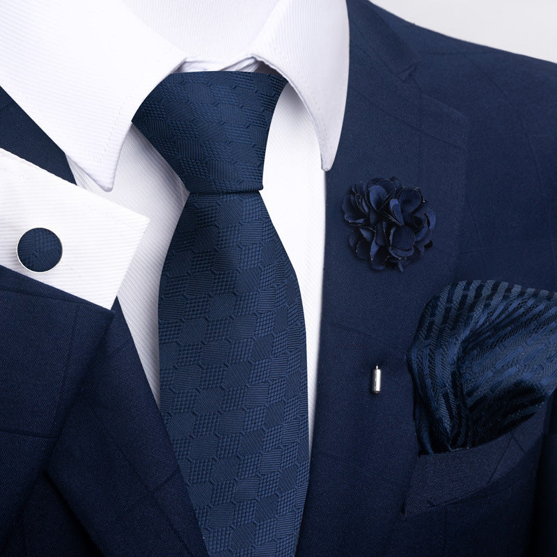 Men's Tie and Suit Pocket Square Set