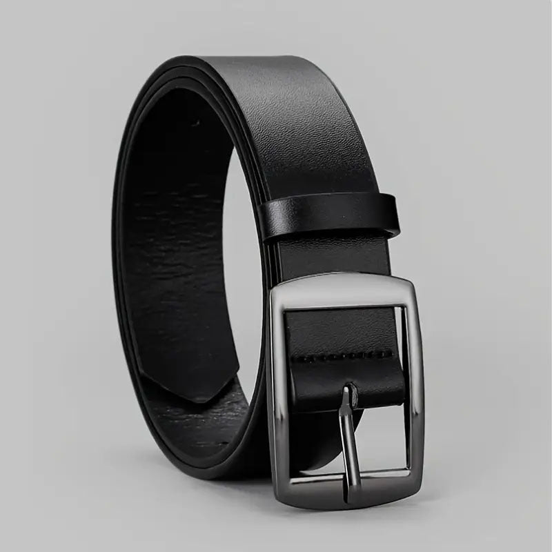 Men's Pin Buckle PU Microfiber Eyelet Belt