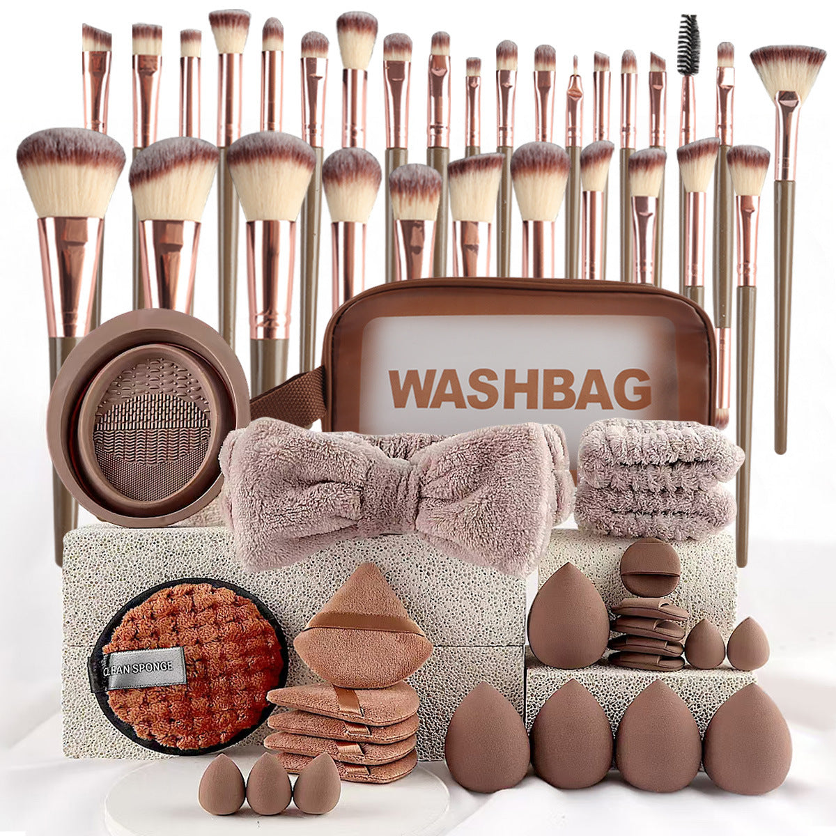 40-Piece Full Beauty Tools Kit – Face Wash, Makeup & Skincare Set