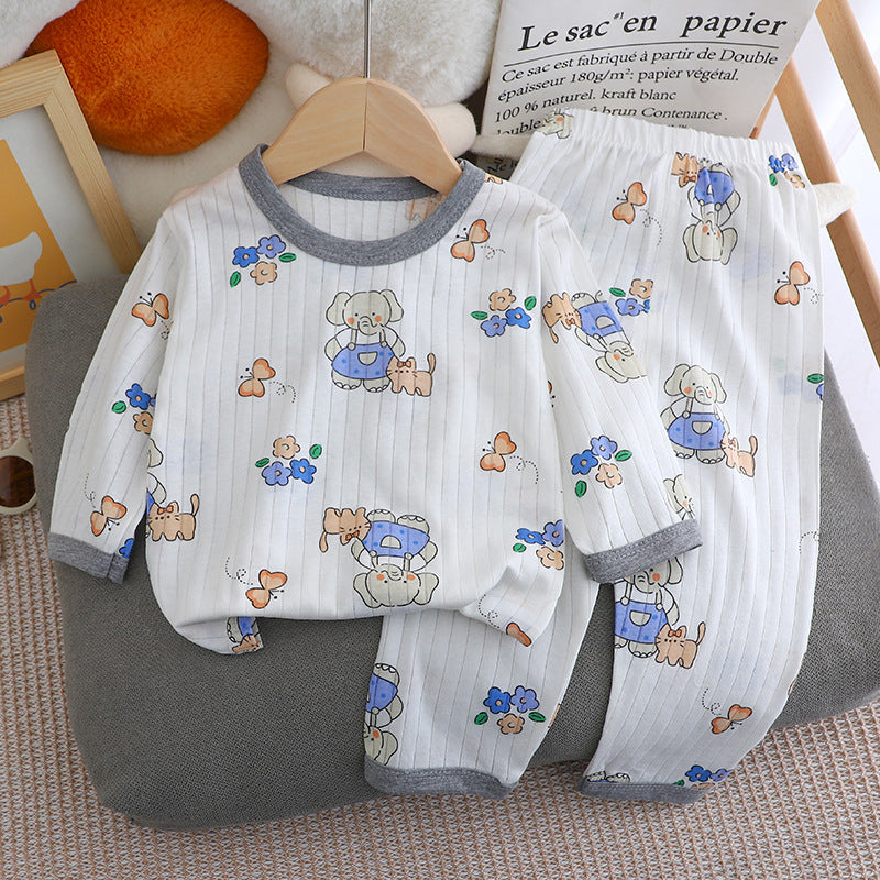 Children's Long-sleeved Trousers Homewear Suit