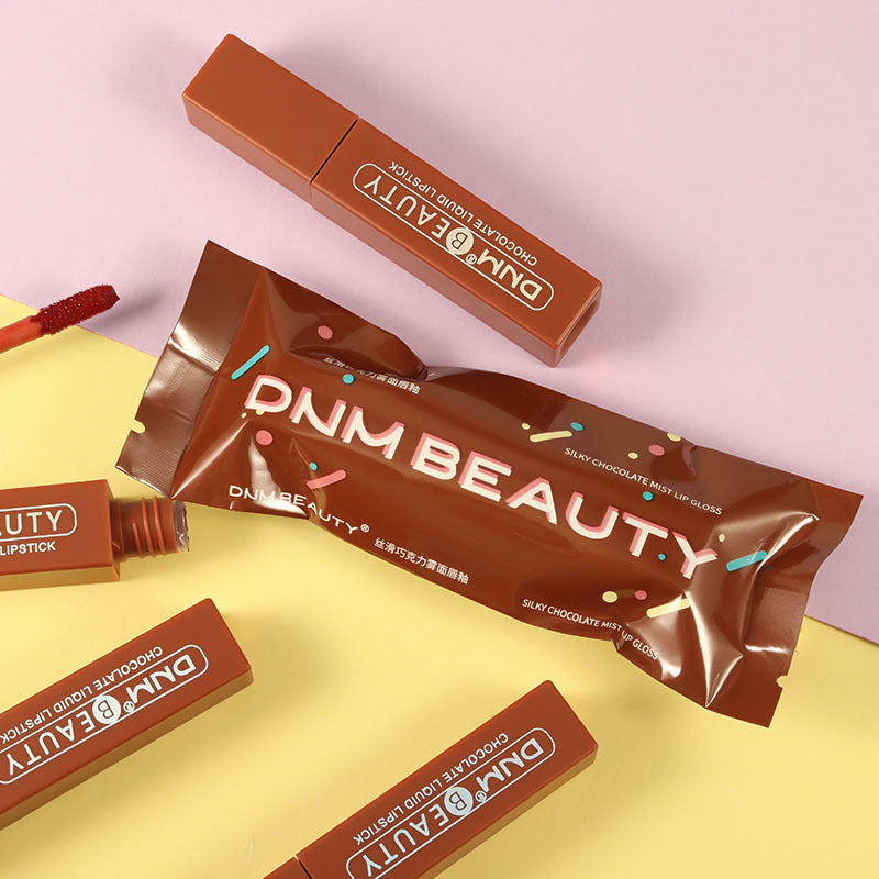 Silky No Stain On Cup Chocolate Lip Lacquer Long-lasting Matte Waterproof