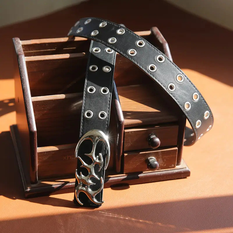 Men's Korean Style Hollow Punk Belt