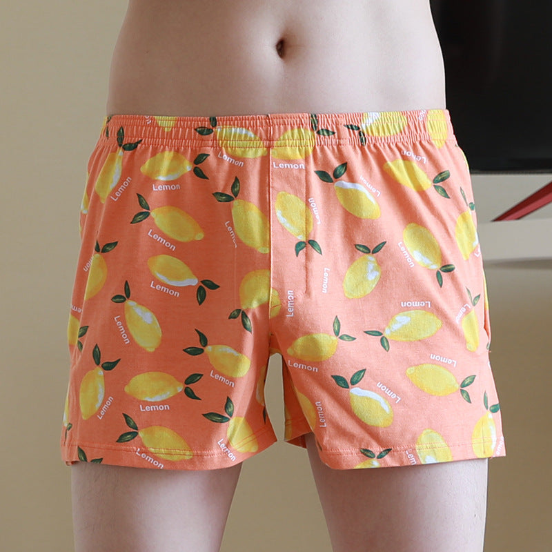 Men's Underwear Printed Loose Breathable Boxers