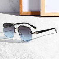 Silver Frame Gray And Blue