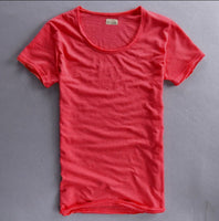 Watermelon Red Round Neck