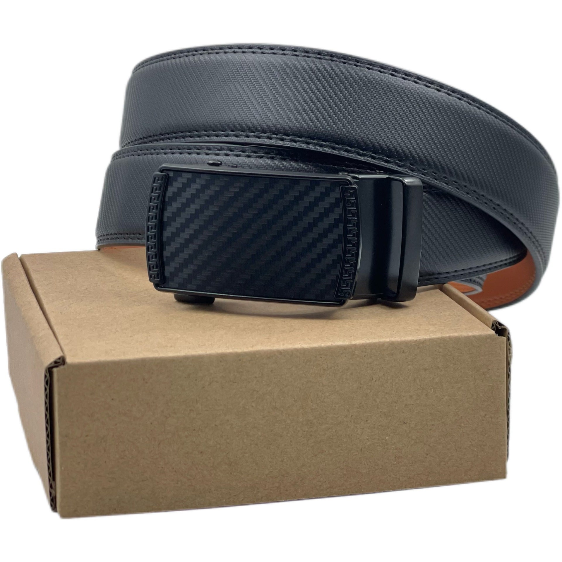 Men's Cowhide Leather Belt with Automatic Buckle