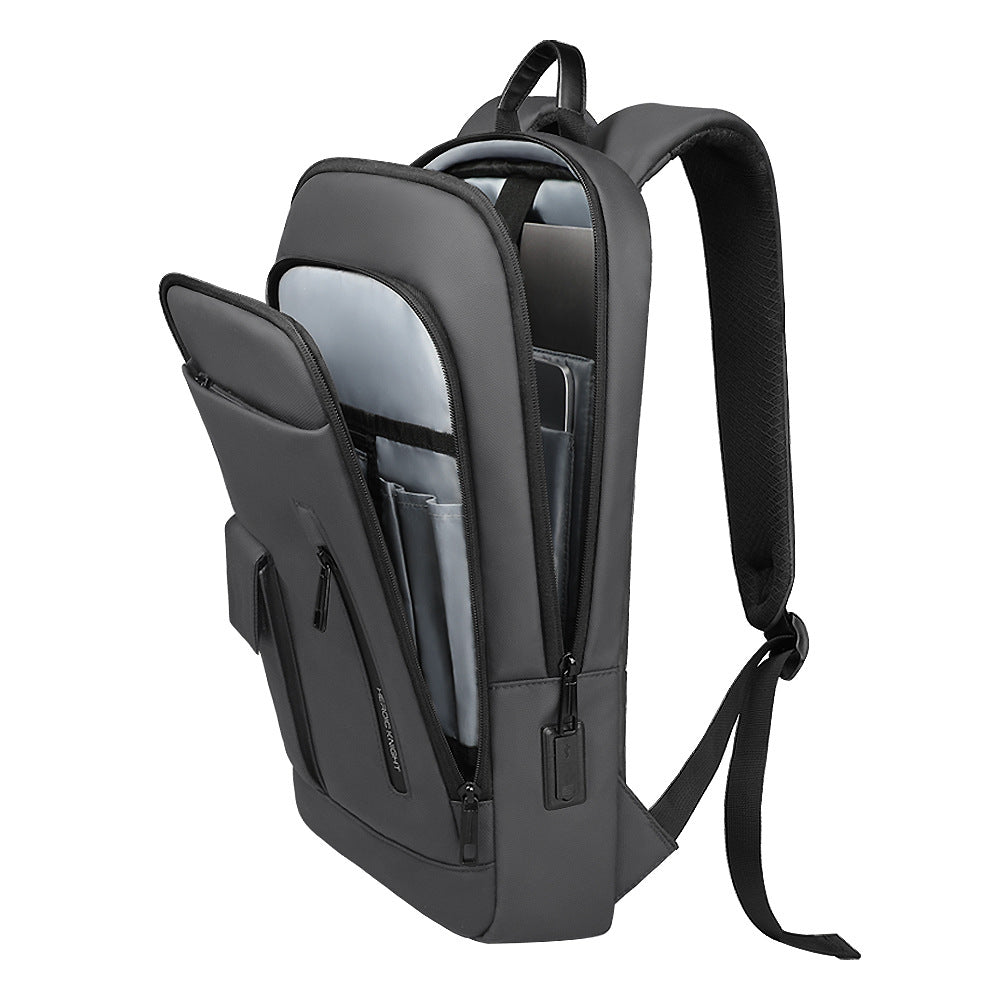 Men's Solid Lightweight Oxford Backpack Crossbody Travel