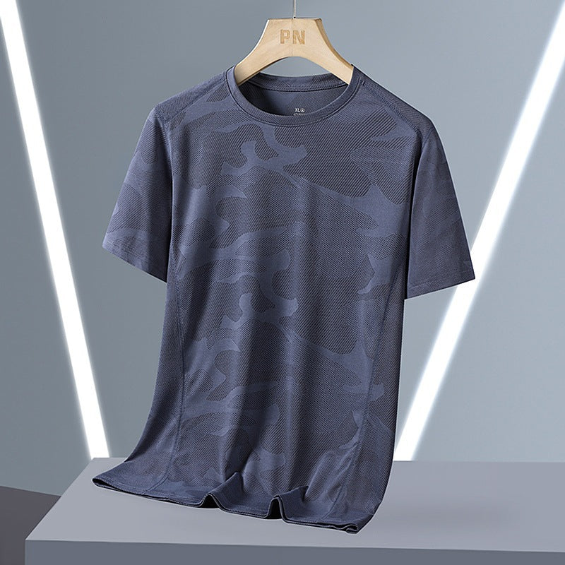 Breathable Quick-drying Top Summer Plus Size Round Neck Short Sleeve