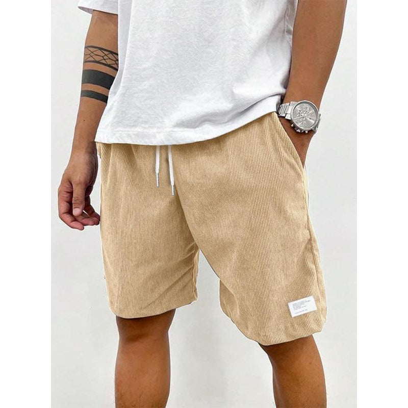 Unisex Striped Loose Straight Sweatpants Airy Polyester