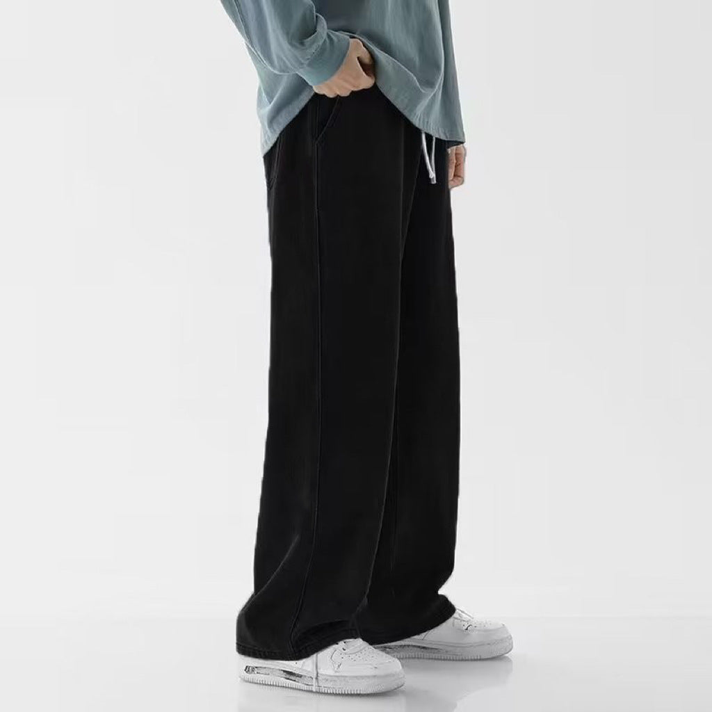 Men’s Fashion Wide-Leg Loose Straight Casual Pants