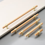 Solid Wood Handle Cabinet Door Log Wardrobe Drawer Wooden Door Handle