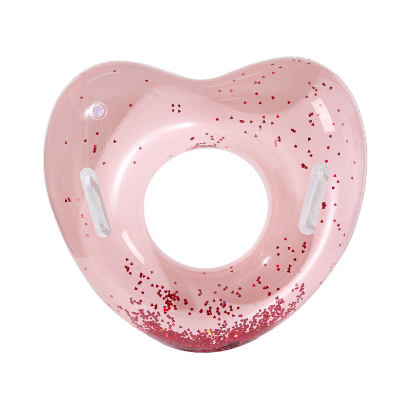Love Children's Swimming Ring With Handle Sequins