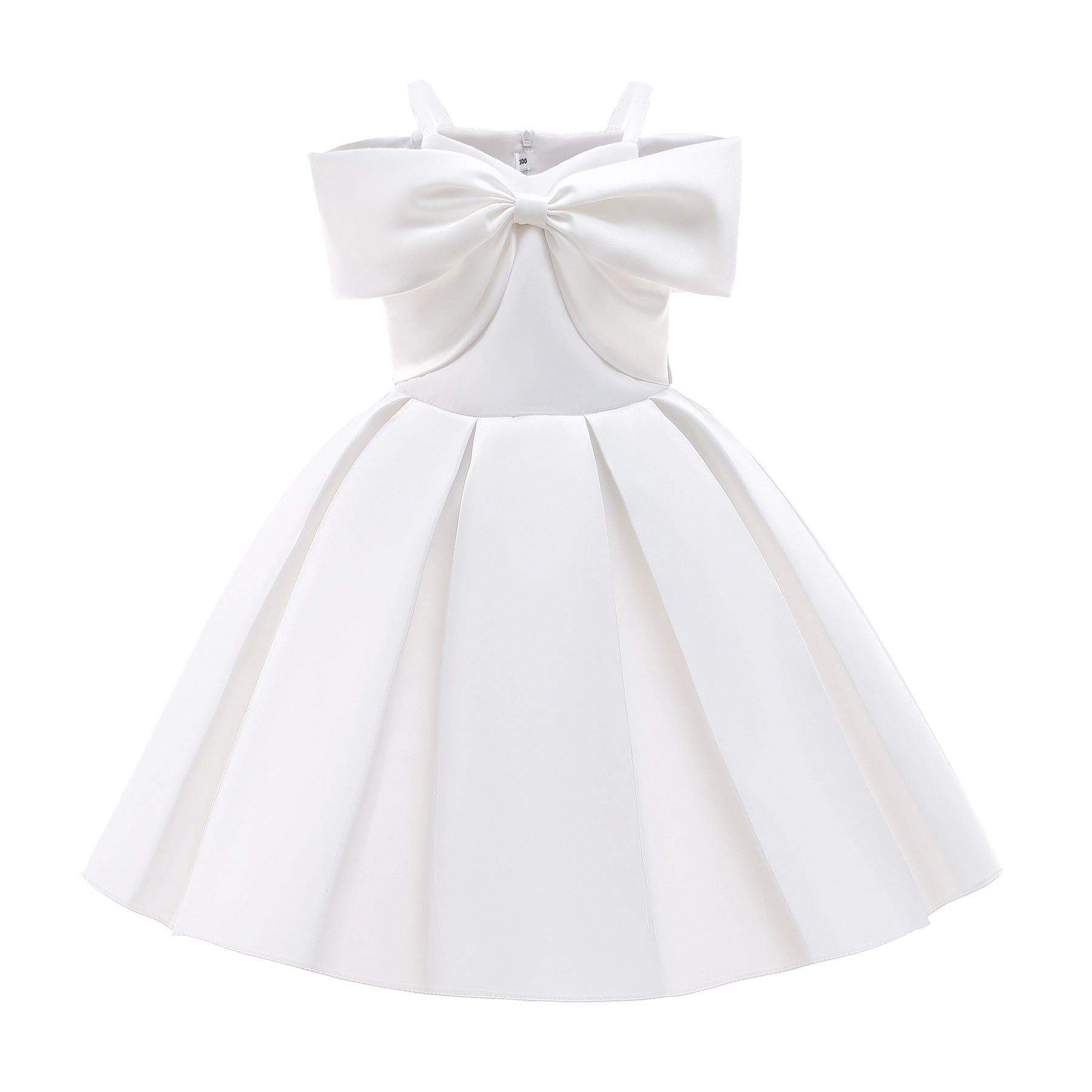 Children's Pink Summer Dress With Suspenders Fashionable Princess Dress Children's Full Dress