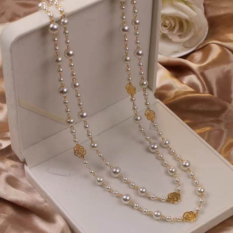 Retro Multi-Layer Pearl Necklace for Women