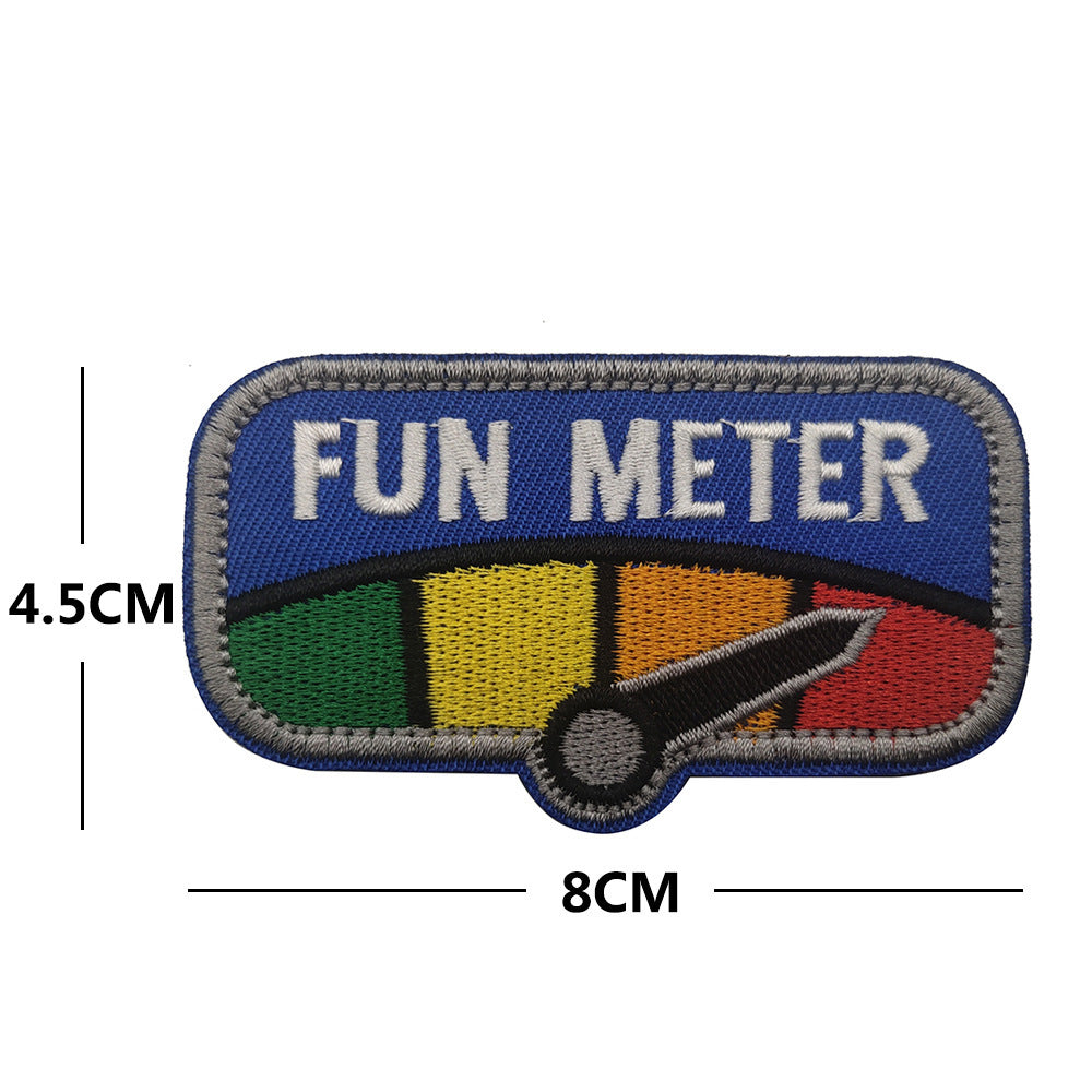 Fuel Gauge Personalized Patterns Armband – Velcro Patch for Clothing & Accessories