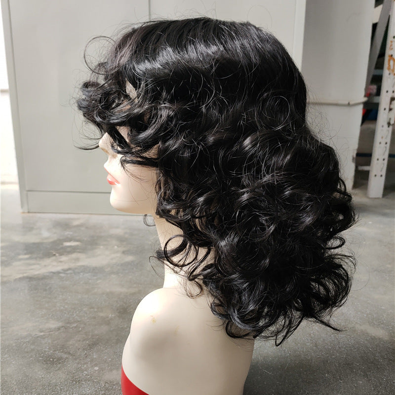 Women's Short European And American Afro Wig Synthetic Wigs