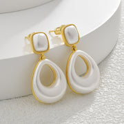 High-grade Water Drop Mabe Pearl Eardrops Graceful And Fashionable