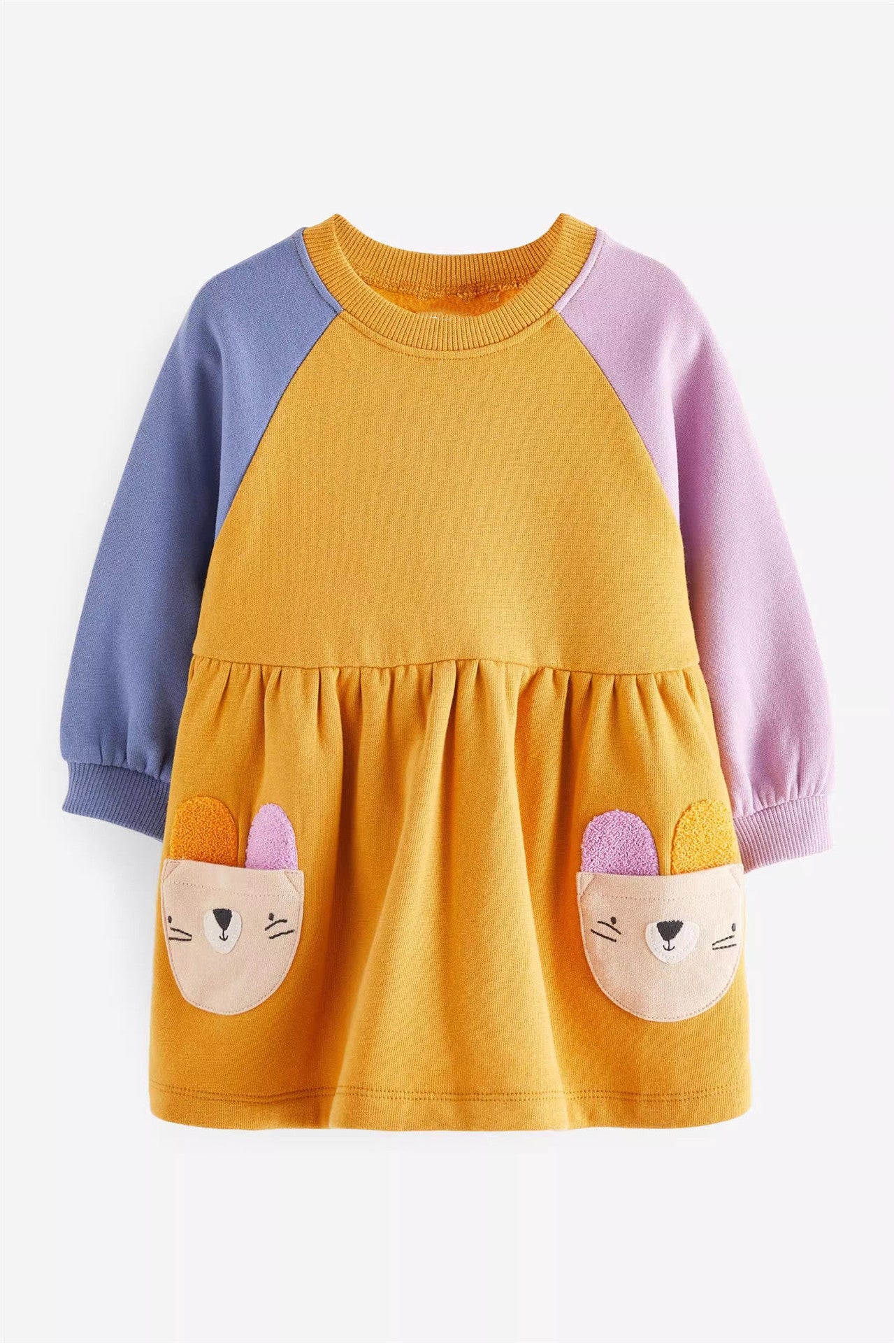 Girls Cartoon Printing European And American Style Dress