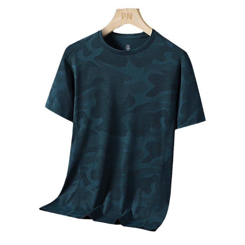 Breathable Quick-drying Top Summer Plus Size Round Neck Short Sleeve