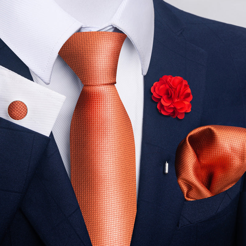 Men's Tie and Suit Pocket Square Set