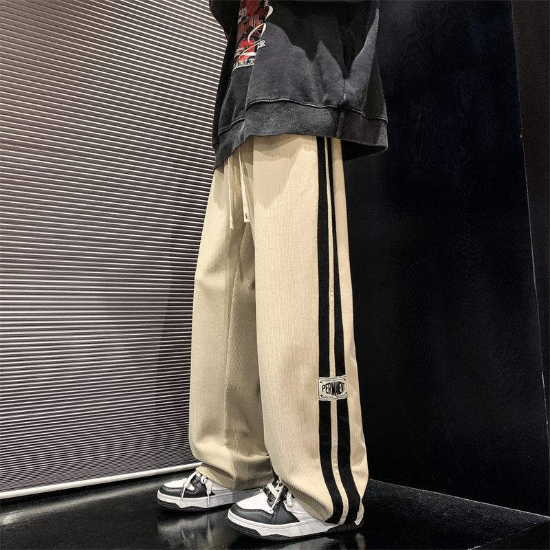 Men’s Autumn Straight Loose Wide-Leg Pants – Leisure Sports Trousers