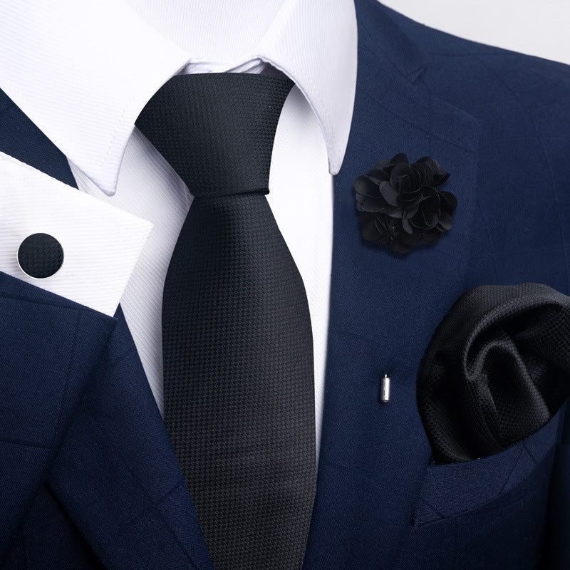 Men's Tie and Suit Pocket Square Set