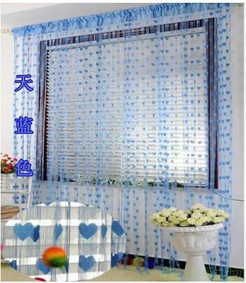 Modern Simple Polyester Love String Bead Curtain, 1x2m, Multiple Colors