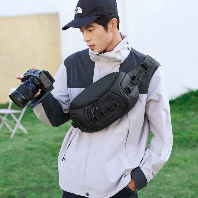 Unisex Oxford Cloth Shoulder Camera Bag Slim Crossbody