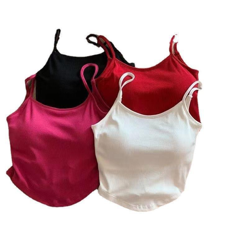 Summer New Padded Strap Vest Women's Inner Wear