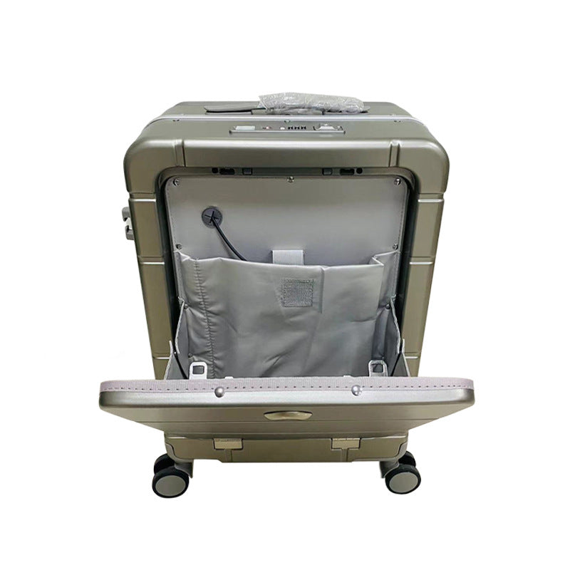 20 Inch Front Opening Waterproof Luggage Polyester Unisex