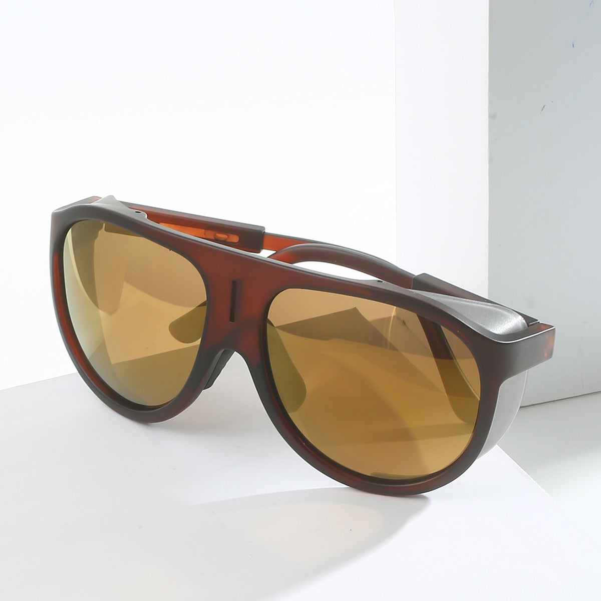 Large Frame Polarized Sunglasses for Outdoor Sports and Riding